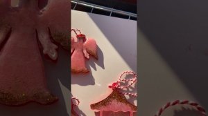 Красный набор ♥️ елочных игрушек из эпоксидной смолы.