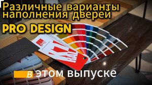 Различные варианты наполнения дверей PRO DESIGN