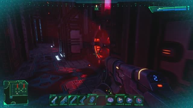 System Shock - Визуальные красивости и атмосфера на локации Мостик смотреть онлайн