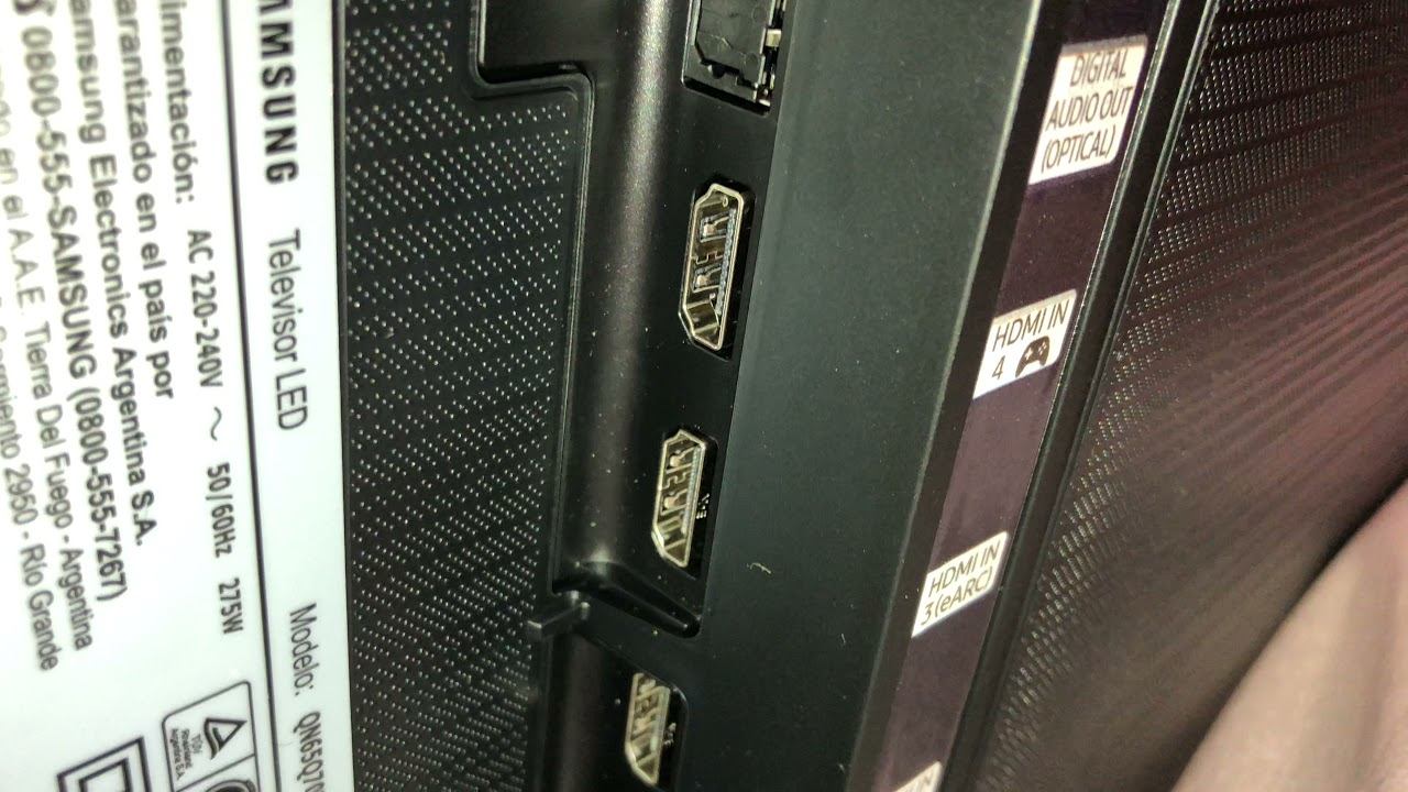 Samsung Qled Q70T 65" pulgadas inch conexiones laterales y medidas para soporte Vesa de pared. смотреть онлайн