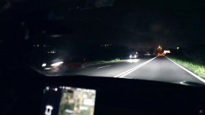 Tesla night drive - Relaxing driving at night - Sleep sounds