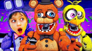 ФНАФ БЕЗУМНЫЕ АНИМАТРОНИКИ из пиццерии! Spring Locked at Fredbear's REMASTERED FNAF 3D Валеришка