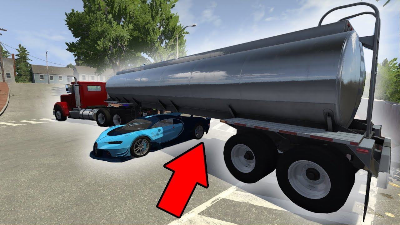 НА СКОРОСТИ ПРОСКОЧИТЬ ПОД ФУРОЙ! ПЫТАЮСЬ СДЕЛАТЬ ТРЮК! Карбюратор TV. Beamng drive. смотреть онлайн