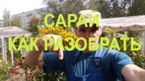 Разобрать сарай быстро как?