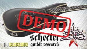 Электрогитара SCHECTER C-1 BLACKJACK - демонстрация звучания