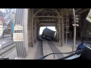 выгрузка на элеваторе/недоролик