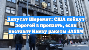 Депутат Шеремет: США пойдут дорогой в пропасть, если поставят Киеву ракеты JASSM