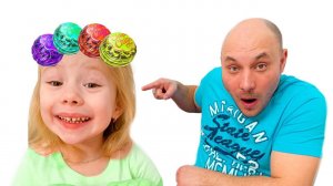 Ника и папа делают прически с Lollipops