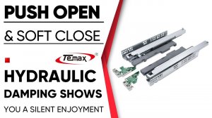 Push to Open Slides&Soft Close Runner|For Wood Cabinet Drawer Or Tandem Box