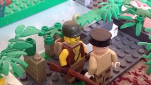 Лего ВОВ2-Засада партизан на немецкую колонну!!! WW2!!!