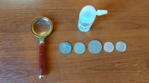 Проверка различных монет азотной кислотой. Показываю результат