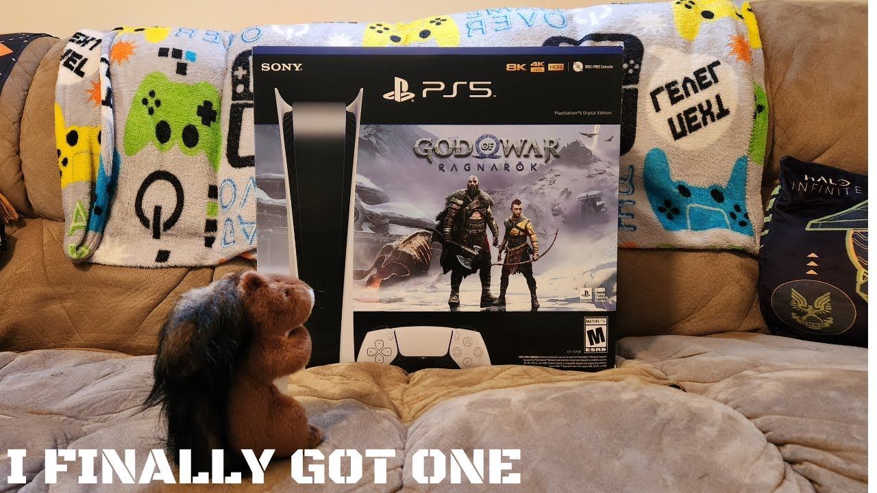 Playstation 5 Digital Edition w God of War Ragnarok Unboxing
