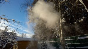 Кипяток на морозе