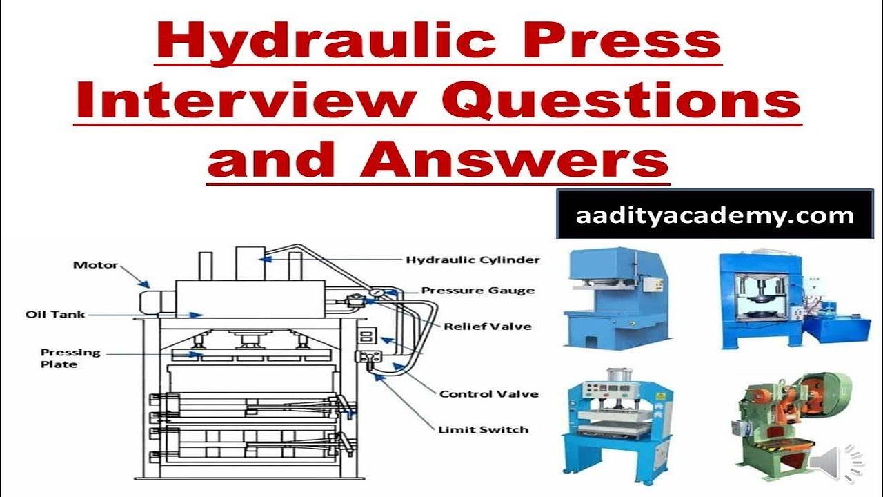 Hydraulic Press Maintenance Interview Question and Answer | Press Department Interview qna