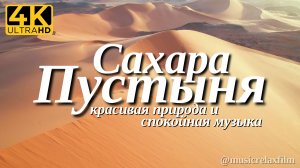 2К Сахара | Красивая природа с успокаивающей, спокойной музыкой для отдыха, медитации, сна и фона