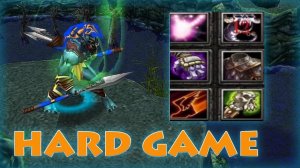 Dota 1 - Хускар. Очень тяжелая игра 1 vs 5, С Фидерами!