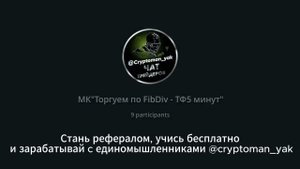 ЧАСТЬ 4. Торгуем по стратегии FibDiv на 5 минутном таймфрейме