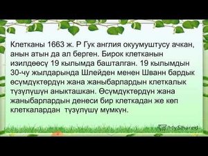 Клетканын тузулушу