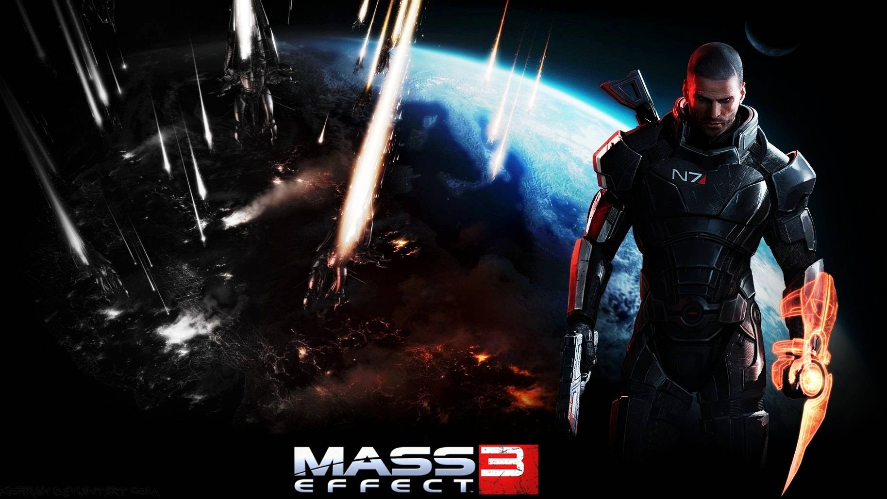 Прохождение№1 Mass Effect 3 Legendary Edition Вторжение Жнецов на Землю