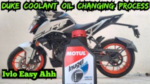 Coolant oil change panniten 💚 தமிழில் 💚 KTM DUKE 200 BS6 | Own Service | IY DINESH