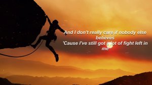 Fight Song by Rachel Platten (Lyrics)