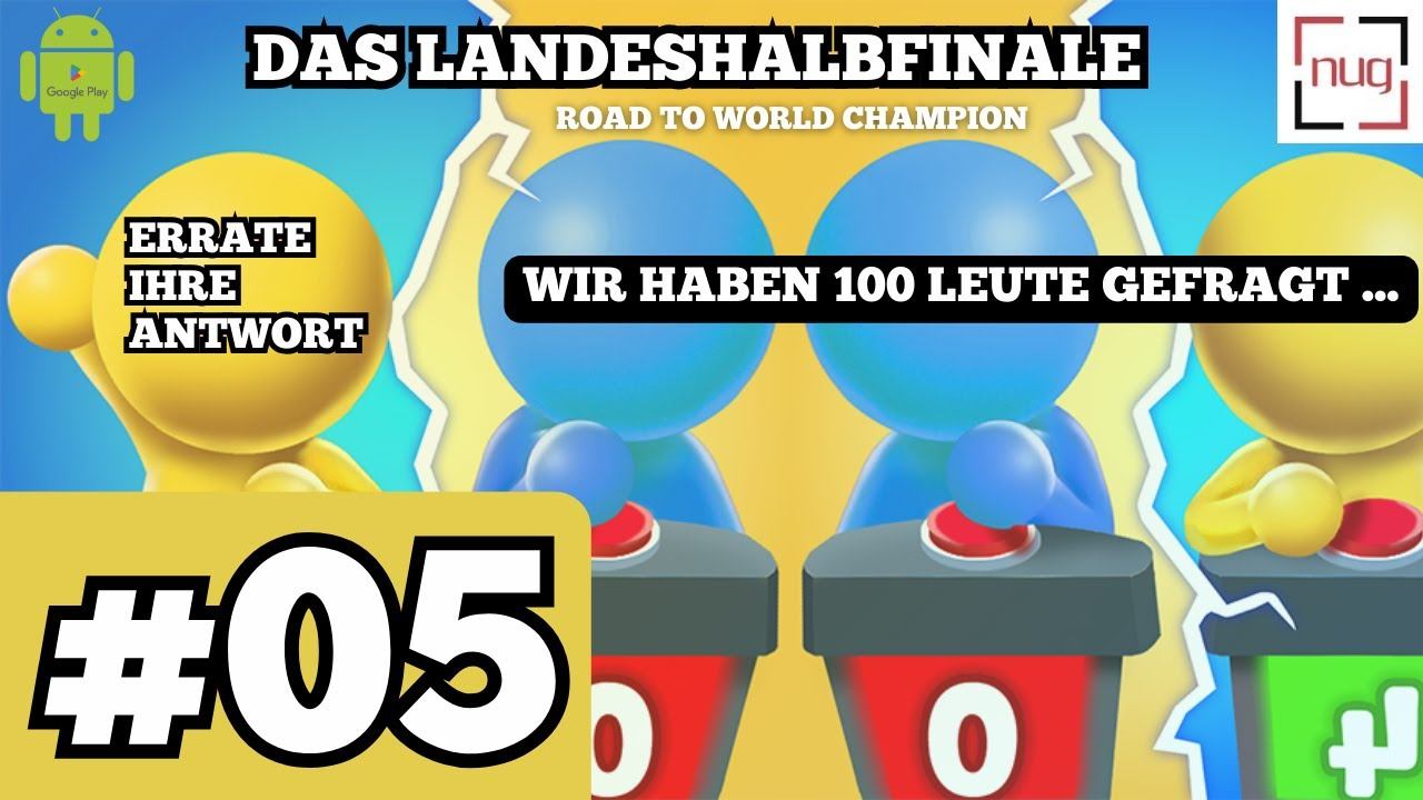 Wir haben 100 Leute gefragt ... #05 | Das Landeshalbfinale | Errate ihre Antwort [Android] | DE смотреть онлайн