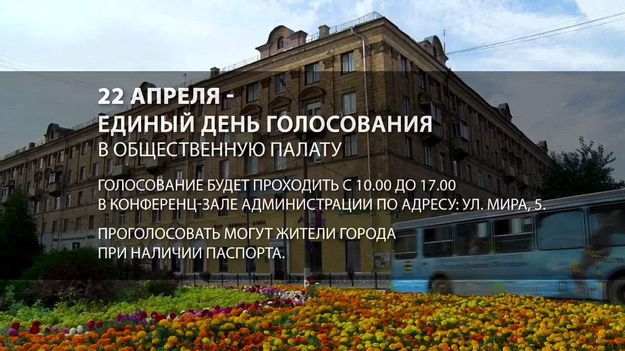 Объявление ! Единый день голосования в Общественную палату VRT.TV