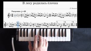 Урок № 13 "В лесу родилась елочка".