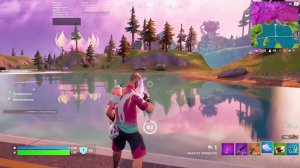 Fortnite  -  Нанесите противникам урон в течение 10 сек. после рывка с помощью рыбы из Эпицентра