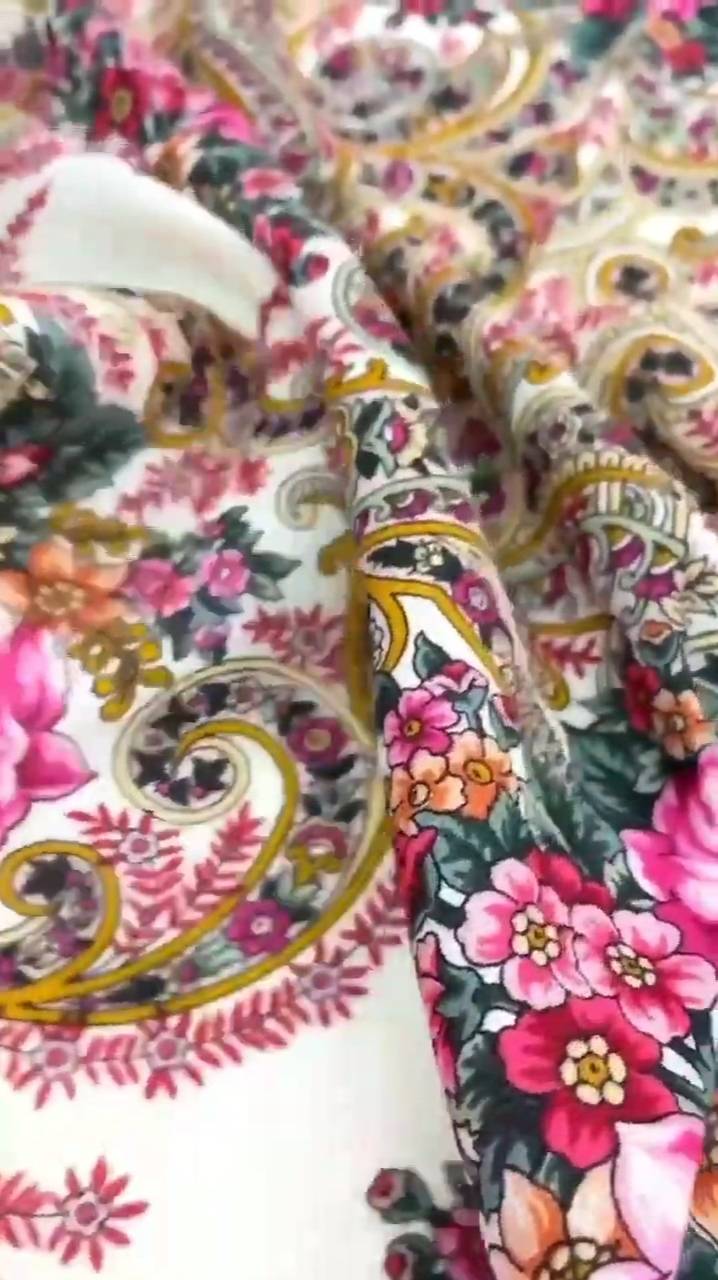 Павловопосадский платок "Первая любовь" 2105-5 смотреть онлайн