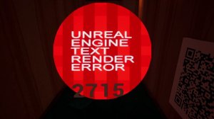Unreal Engine Text Render Error QR code
