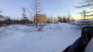 воскресенье в ноябре на Нюкле, закат на Охотском мопе  и на заснеженной речке Угликан