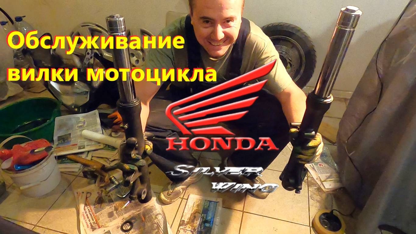 Обслуживание вилки Honda #SilverWing 600 #ЛёхаЛис