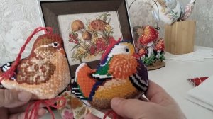 Вышивка крестом. Новогодние игрушки от Риолис. Мир вышивки. Золотое руно "Ландыши".