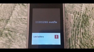 Samsung GT-C3520 Low Battery