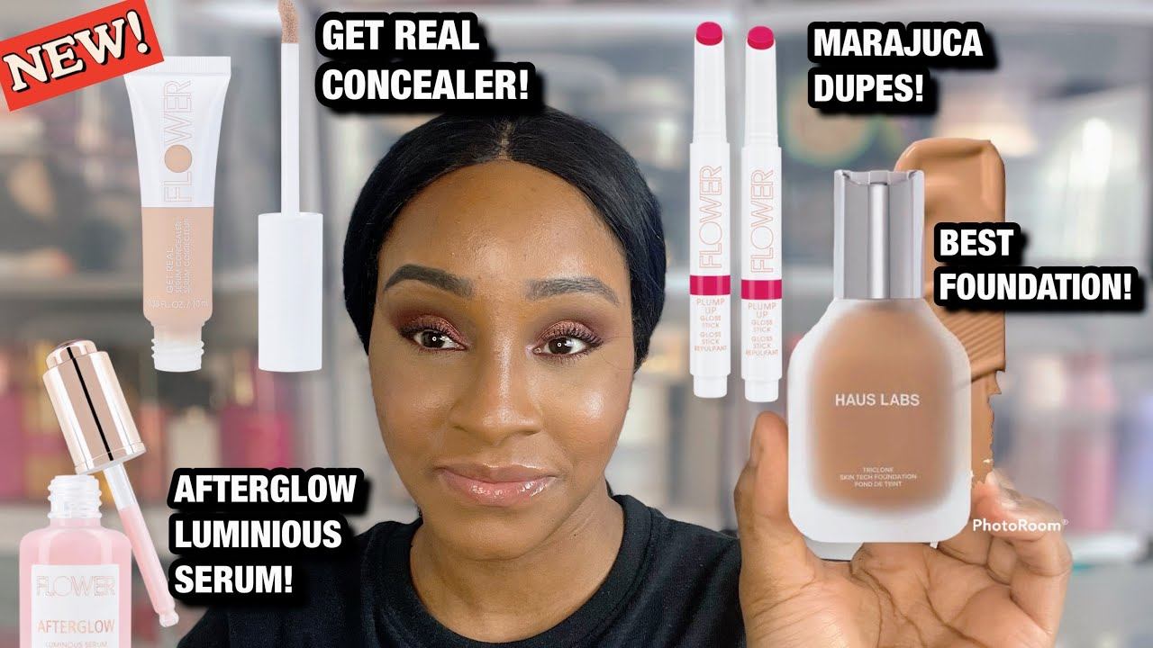 FLOWER BEAUTY GET REAL CONCEALER,AFTERGLOW SERUM,PLUMP IT UP GLOSS STICK!
