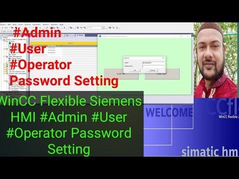 WinCC Flexible Siemens HMI #Admin #User #Operator Password Setting