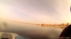 глиссирование на  лодке 290 под мотором 5 лошадок 4 такта