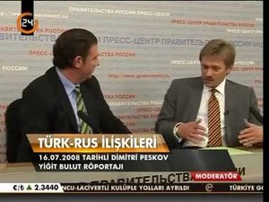 Дмитрий Песков на турецком/Rusya-Türkiye ilişkileri