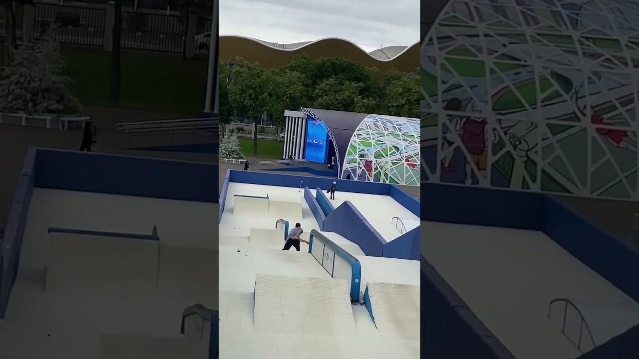 Лужники best trick #ski #freeskiing #snowpark #summer #лужники #муф смотреть онлайн