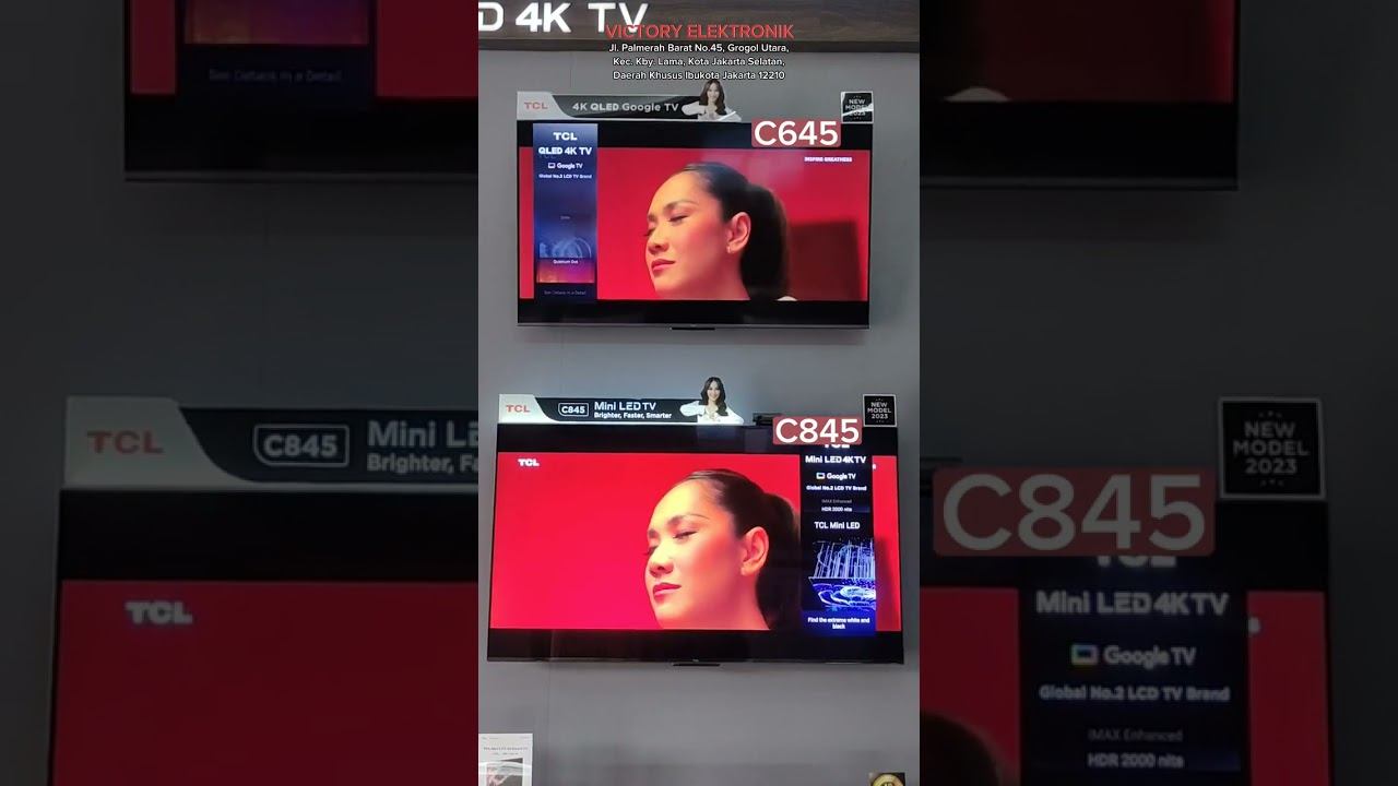 Picture comparison TCL QLED C645 VS C845 | Direct LED VS Mini led backlight смотреть онлайн