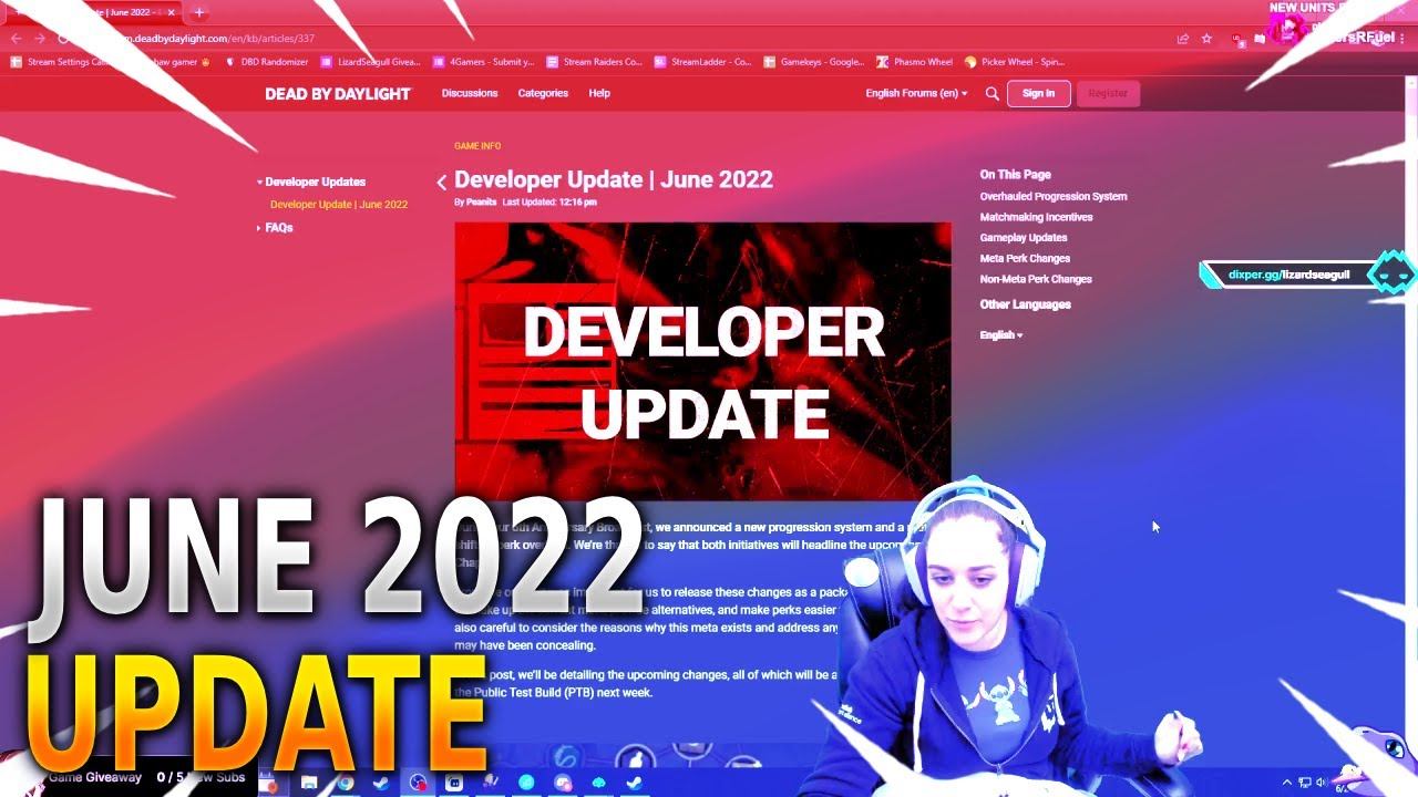Let's Talk about the upcoming Dead By Daylight Changes | June 2022 Developer Update |