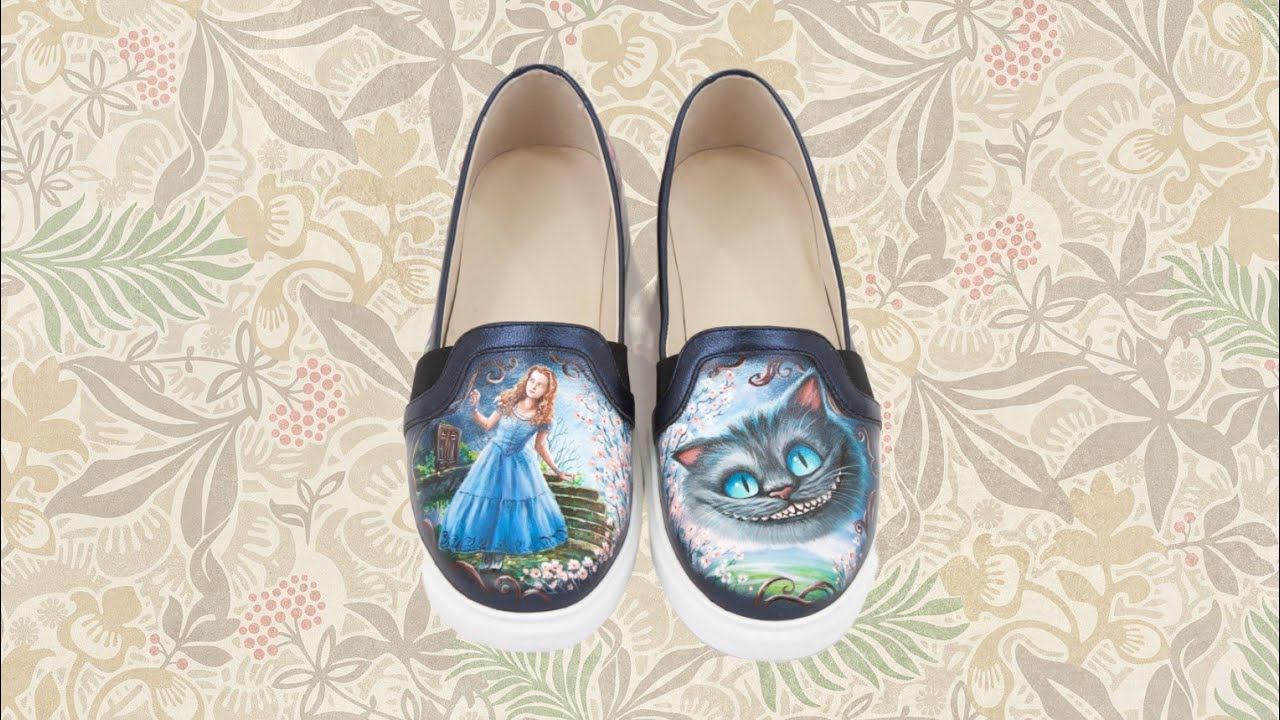 Слипоны "По следам Алисы" Pelle-Volare смотреть онлайн