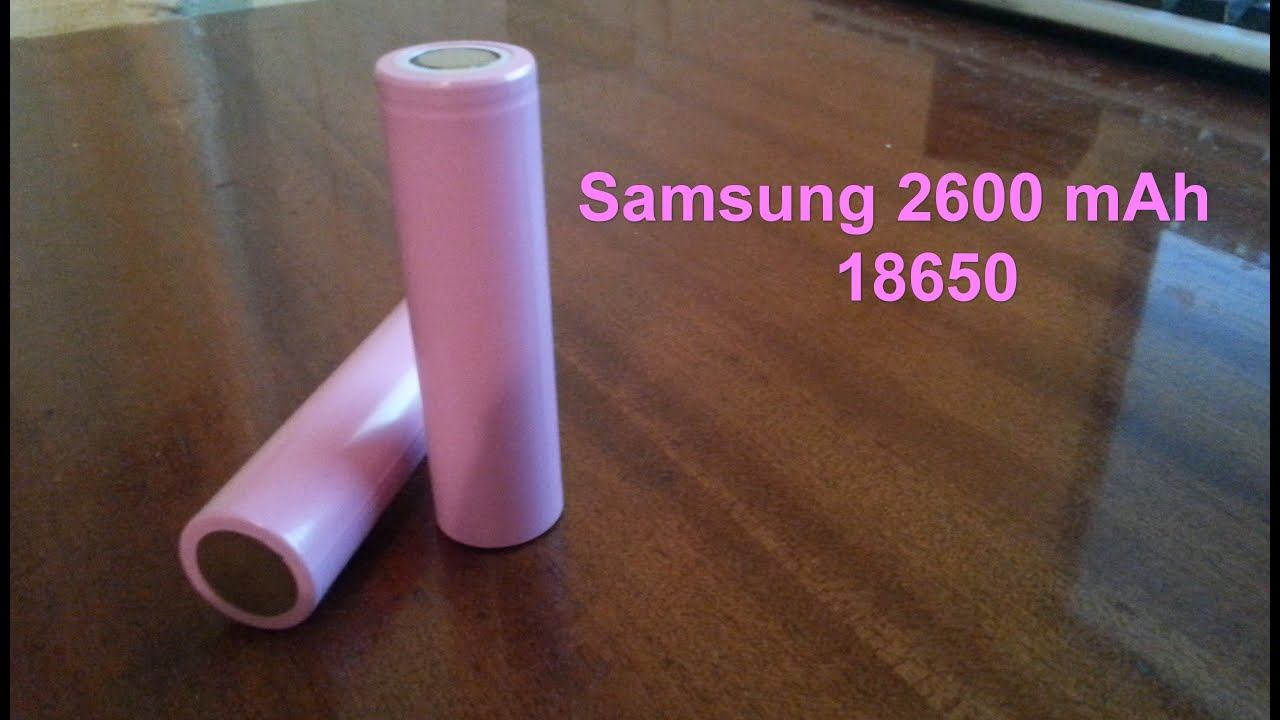 Литий-ионная батарея 18650 Samsung 2600mAh. Lithium-Ion Battery 18650 Samsung 2600mAh смотреть онлайн