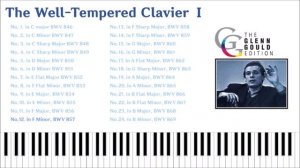 The Well-Tempered Clavier book 1 - Bach - Glenn Gould - Хорошо Темперированный Клавир, Книга 1
