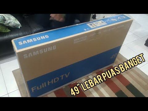 UNBOXING SAMSUNG FULL HD TV 49" INCH 5 SERIES - MODEL UA49M5050AK смотреть онлайн