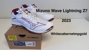 Mizuno Wave Lightning Z7 | Unboxing + Try On | 4k | whitecabernetmpgold | Volleyball shoe