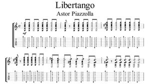 Libertango - Astor Piazzolla (Ноты, табы и минус)