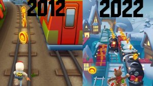 Эволюция игры Subway Surfers (2012-2022)