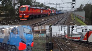 испытательная Аврора в Москву, ЭП2К-501 в Химках и двухэтажный бывший "Стриж"